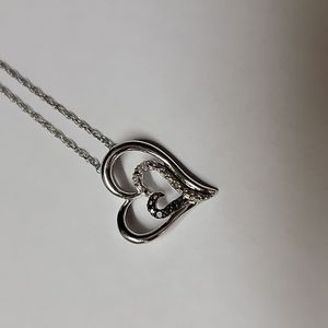 925 Sterling Silver Heart Necklace